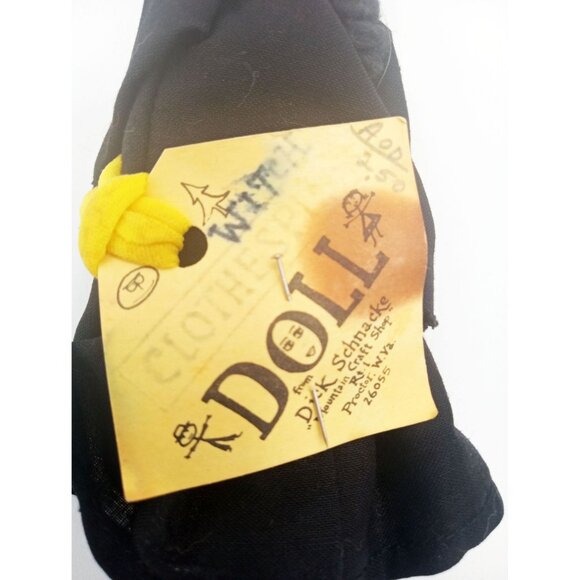 Dick Schnacke Mountain Craft Shop West Virginia Witch Doll Clothespin Folk Toy - Picture 9 of 15